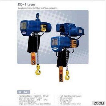 Kukdong 5 - Ton X 6m Electric Chain Hoist with 4-way Move Made in Korea