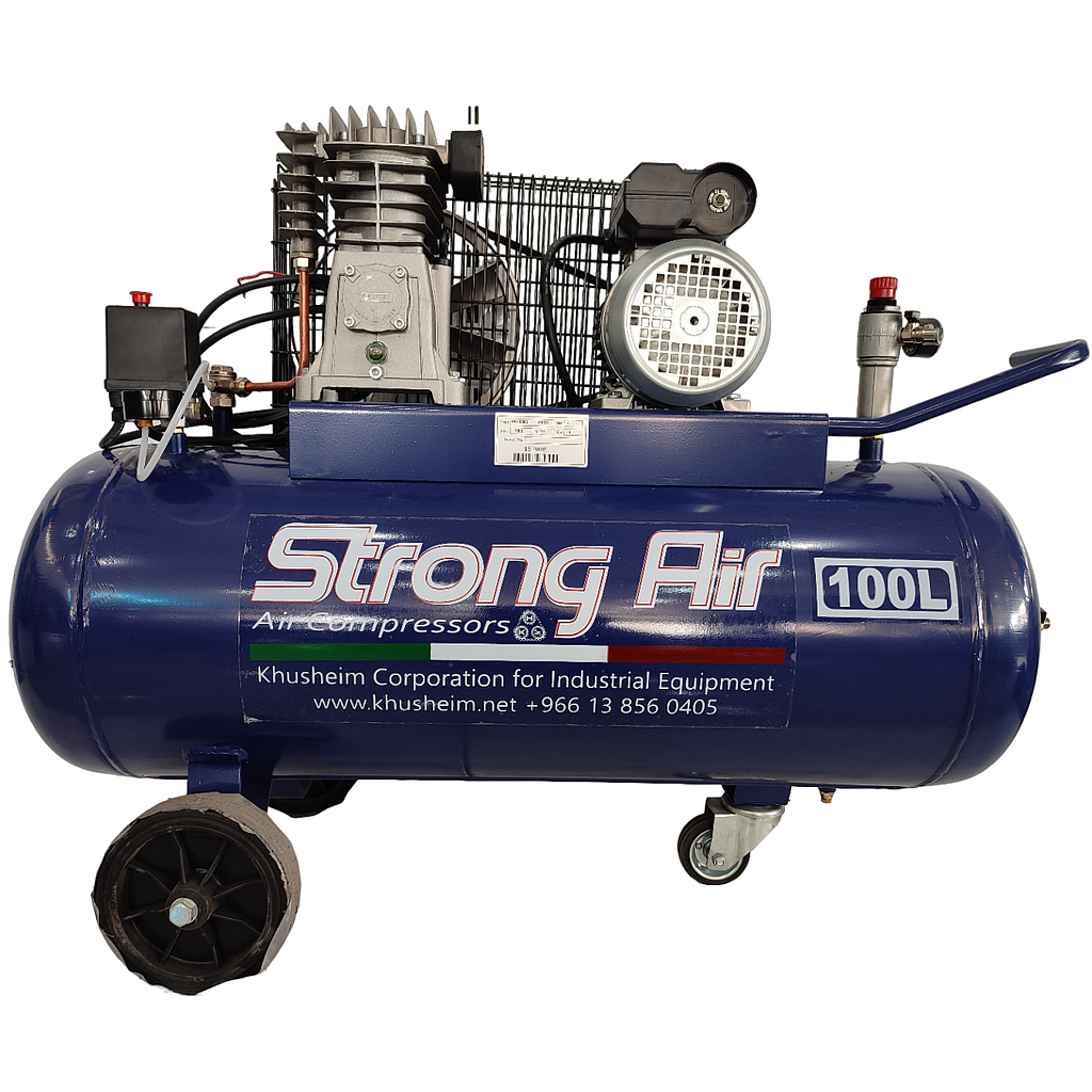 STRONG AIR 100 LITER AIR COMPRESSOR ELECTRIC VG3, 2HP, 1.5KW (MADE IN ITALY)