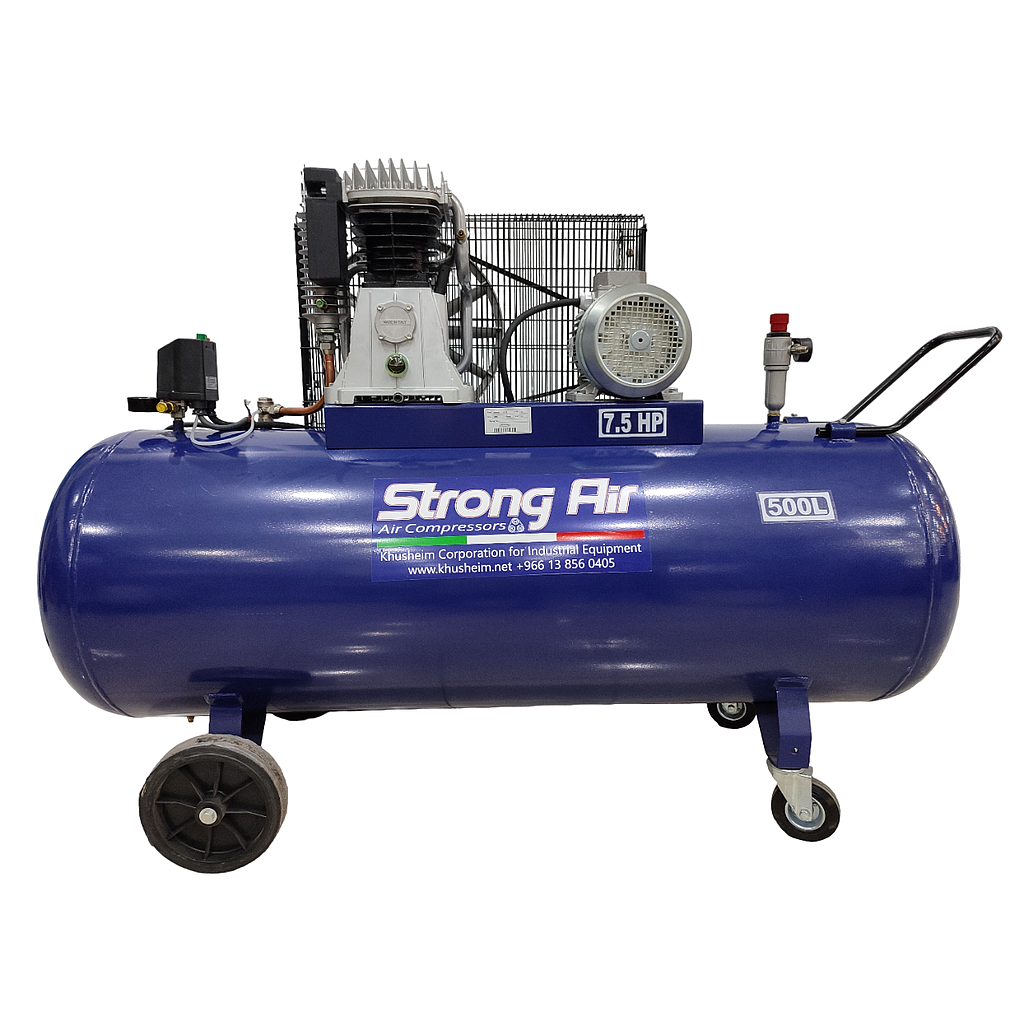 Strong Air 500 Liter Air Compressor VG6 Head 7.5 Hp Made In Italy 220v 3ph /380v 3ph