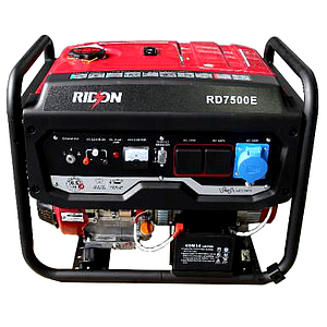 Electric Gasoline Generator - 6 KW Ridon Model RD7500E
