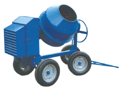 TILTING DRUM MIXERS 4 PNEUMATIC WHEELS (WITHOUT ENGINE)