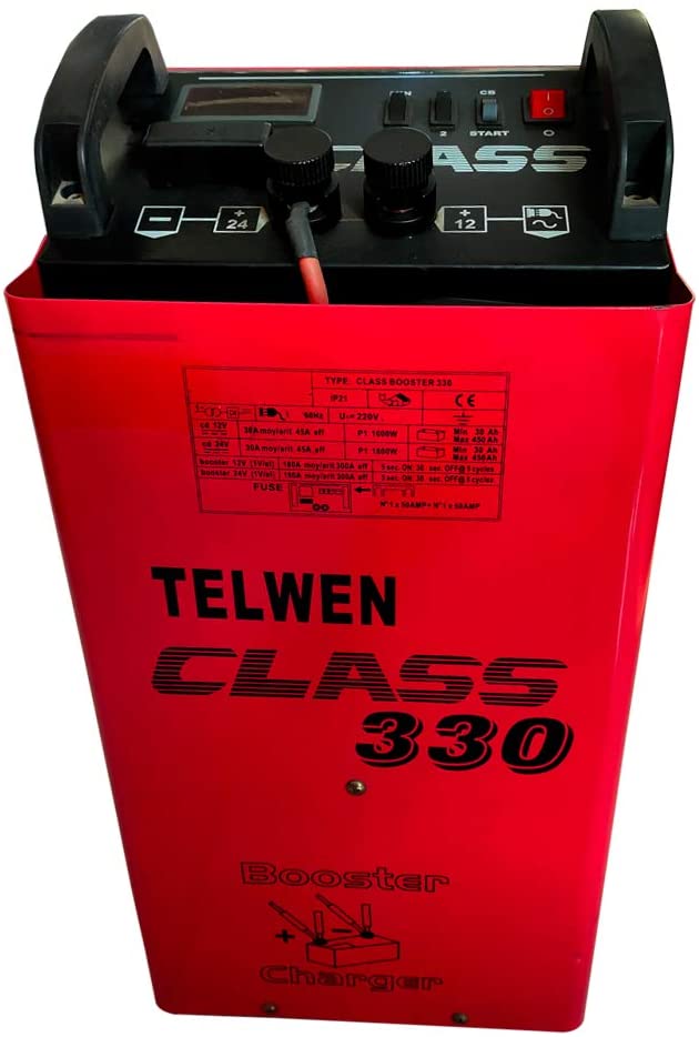 Telwen Car Battery Charger Boost Star Class330,220V 1PH 50/60HZ 1.0KVA 12V,24V