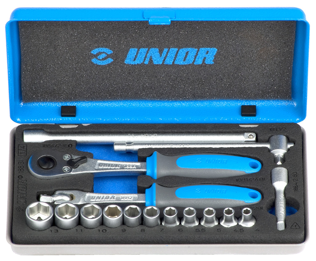 Unior 1/4&quot;DR Complete Socket Set 04-13mm-611996