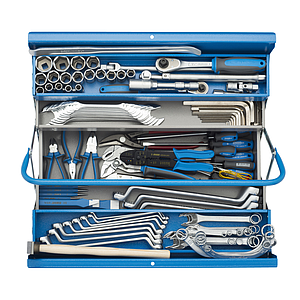 Unior Complete Spanners Tool Set (113 pcs) With Steel Tool Box #601995