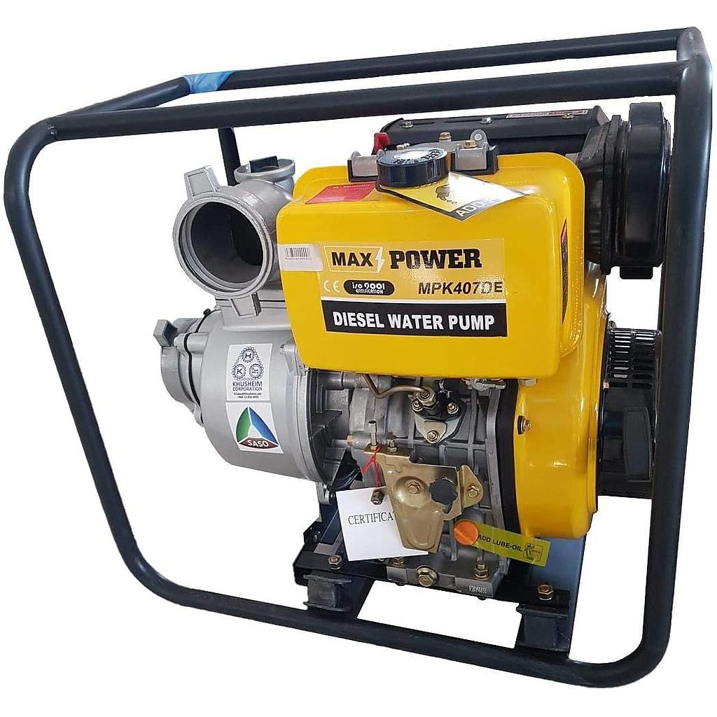 4 Inch Diesel Water Pump MPK407DE Electric Start 10HP