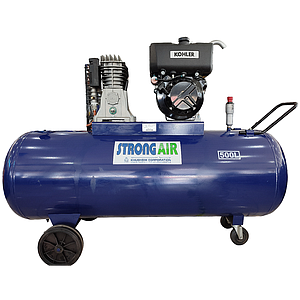 Strong Air 500 Ltr Compressor With Kohler Engine Made In Italy