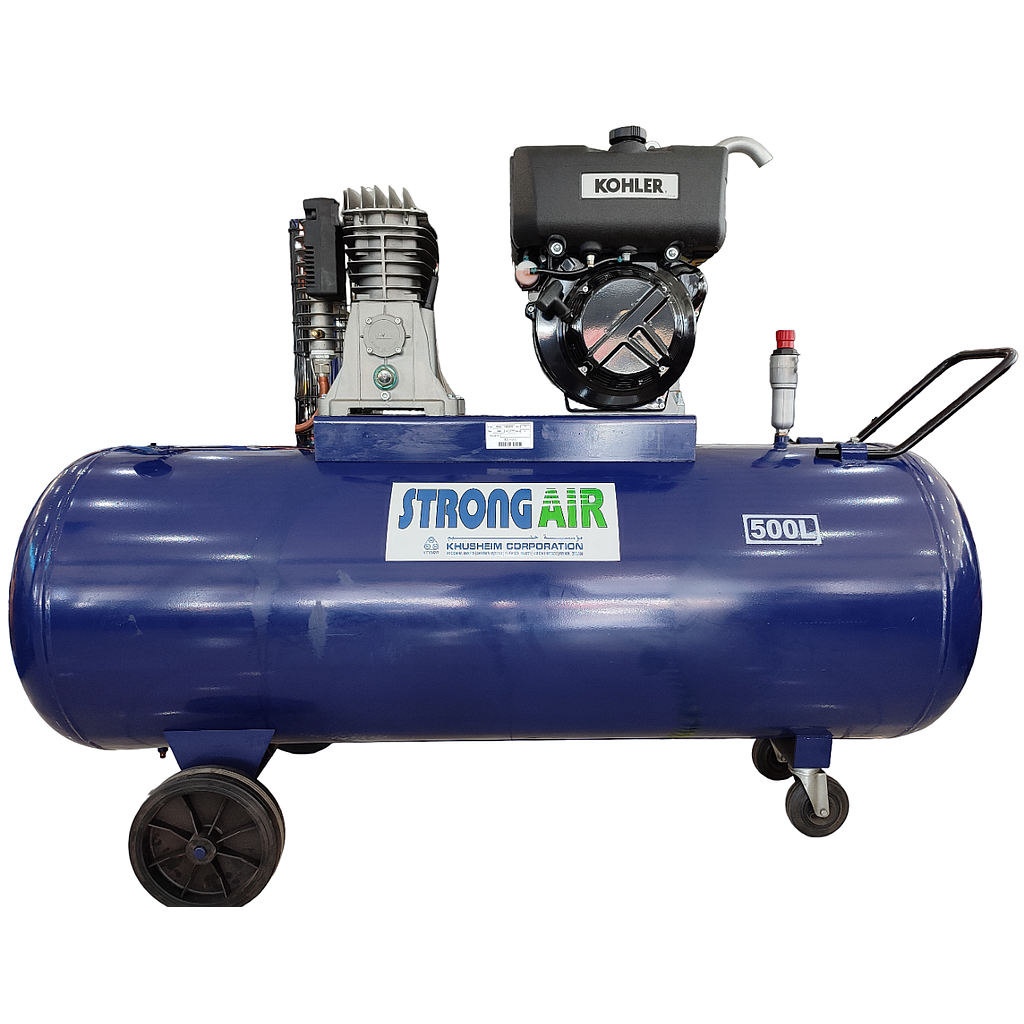 Strong Air 500 Ltr Compressor With Kohler Engine Made In Italy