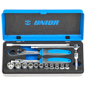 Unior(190BI12P23IN)Socket Set 1/2in Metal Box#611943