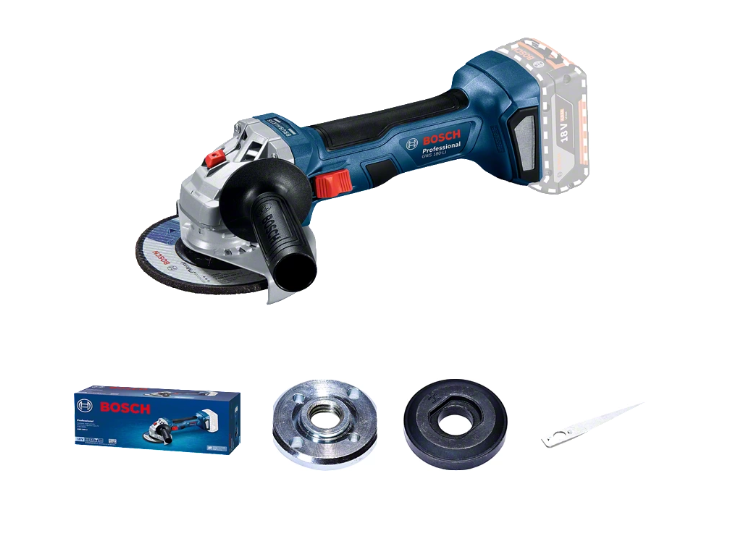 Bosch Cordless Angle Grinder 115/125 MM Grinding/Cutting Disc With 2Pcs Battery and Charger # 601 9H9 022