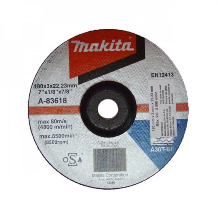 Makita A-83618 Center Cutting Wheel 180x3.0 x22.23mm