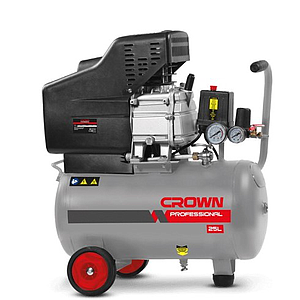 Crown Air Compressor 25 Ltr, 2 HP, 8 Bar, 230V # CT36028