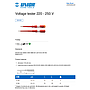 Unior(630VDE)0.5-3.0-140IEC Voltage Tester 220V-250V#617659