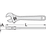 Unior 250-200mm Adjustable Wrench 8"-601016