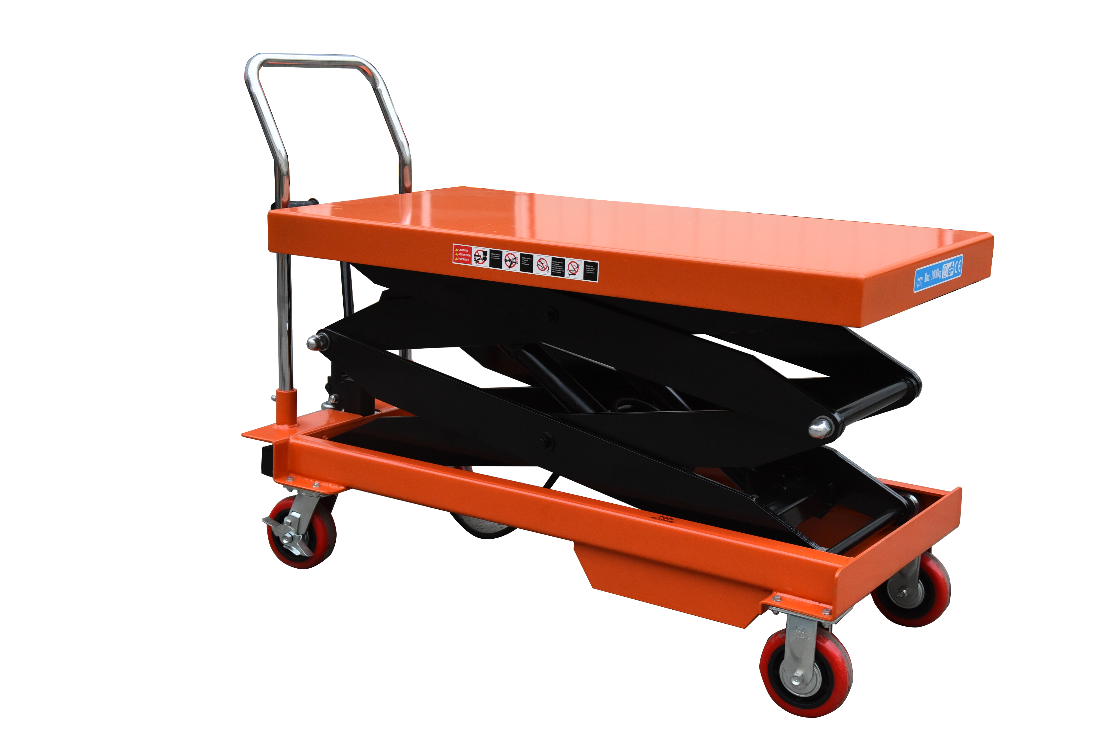 Pioneer Risers Hydrolic Hand Lifter Working Table Type Pallet Truck # CTY1T-1.7M