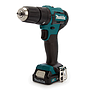 Makita HP333DWAX1 Cordless Percussion Driver Drill For Masonary,Steel,Wood,With 74 Pcs Accessories kit,12V,10mm(3/8 inch),0-1700 rpm,30Nm,1.3kg