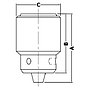 Drill chuck with key, 16mm-B18